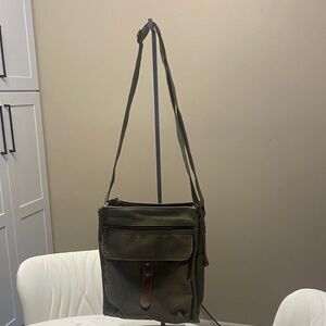 Olive Green Men's Crossbody Bag